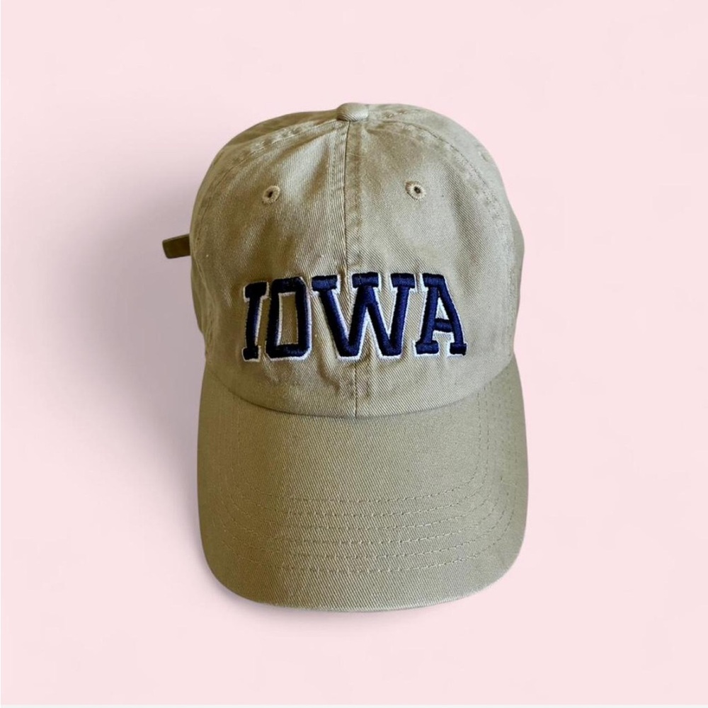 Iowa Embroidered Tan Cap